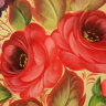 Поднос с росписью "Розы на бежевом" 33*23 см, арт. А-4.14