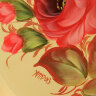 Поднос с росписью "Розы на бежевом" 33*23 см, арт. А-4.14